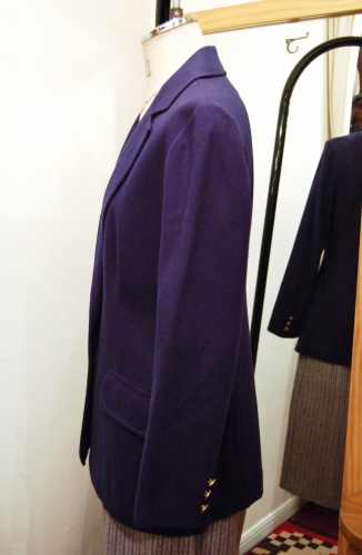 70'S～ GOLD BUTTON WOOL TAILORED JACKET(NVY)