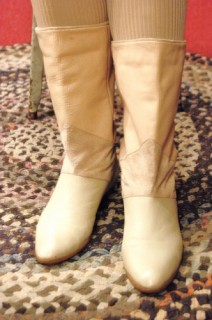 80'S～ DINGO LEATHER SUEDE MIDDLE LENGTH BOOTS (MADE IN BRAZIL・GRY/BEIGE)