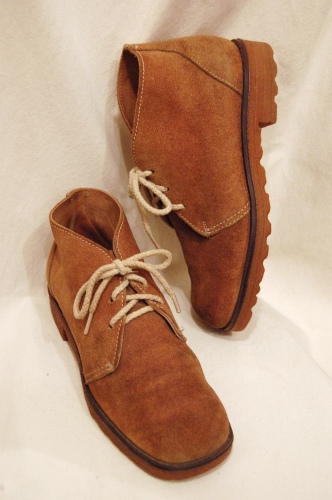 70'S～SUEDE LACE UP SHORT BOOTS(L.BRN/MADE IN USA)