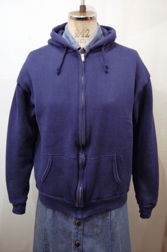 FULL ZIP SWEAT PARKA THERMAL LINING(NVY・MADE IN USA)