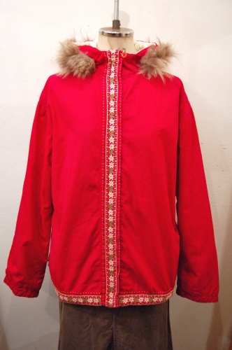 60'S～ WHITE STAG NYLON QUILTING FUR PARKA(RED)
