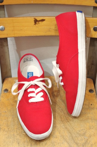 KEDS CANVAS DECK SHOES(RED)