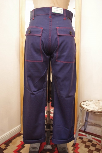 DEAD STOCK 70'S～ ELY FATIGUE PANTS(NVY)