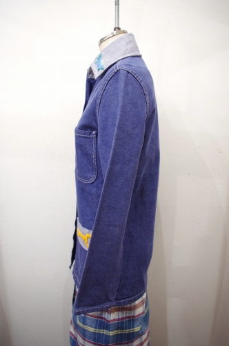 70'S～ PENNEY'S GLENBROOKE EMBROIDERED DENIM 2-TONE COVERALL JACKET