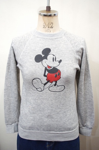 80'S～ MICKEY MOUSE SWEAT (H.GRY)