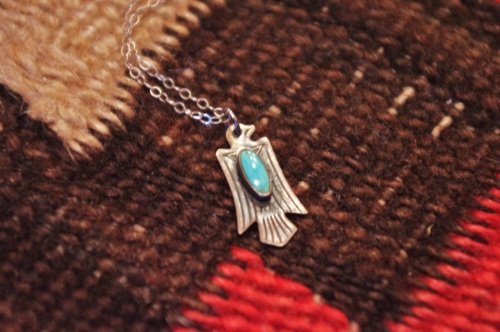 vintage fred harvey style thunderbird pendant