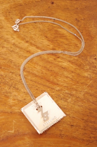 deadstock 70's silver pendant 