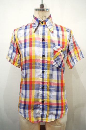 70'S～LEVI'S CHECK SHORT SLEEVE SHIRTS(WHT/RED/NAVY/YLW/P.BLE)