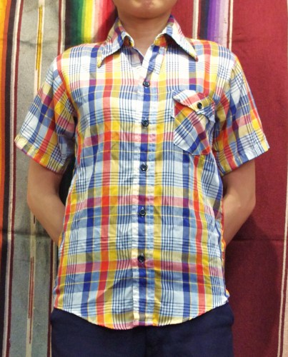 70'S～LEVI'S CHECK SHORT SLEEVE SHIRTS(WHT/RED/NAVY/YLW/P.BLE)