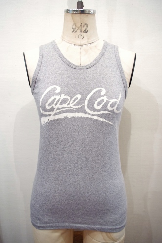 80'S～ ARTEX CAPE COD PRINTED TANK TOP(MADE IN USA・H.GRY)