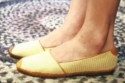 PAPPAGALLO STRAW LEATHER TRIM FLAT SHOES (MADE IN BRAZIL・NTRL/BRN)