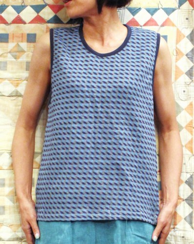 70'S～ JACQUARD TANK TOP (NVY/H.BLE/GRY)