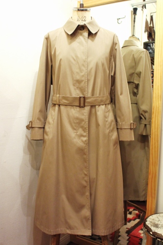 STAND FALL COLLAR COAT WITH BELT (MADE IN USA・BEIGE)