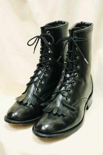 LAREDO LACE UP KILT ROPER BOOTS (MADE IN USA・BLK)