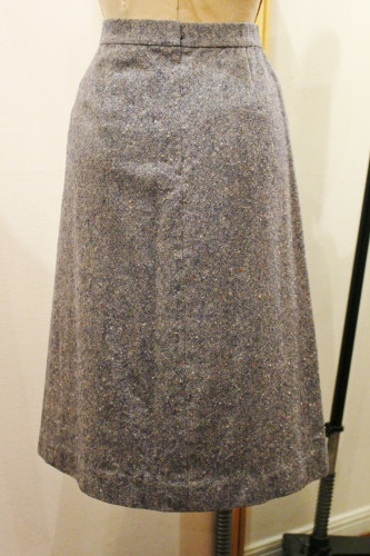  70'S～ NEP TWEED FRONT PLEAT SKIRT (NVY/WHT/ORG/YLW/BLE)