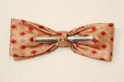 VINTAGE BOW TIE CLIP ON TYPE (PNK/RED/WHT/BRN)