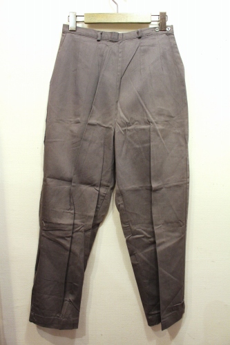 DEAD STOCK 50'S～ TURNER TOGS COTTON SIDE ZIP PANTS (GRY)