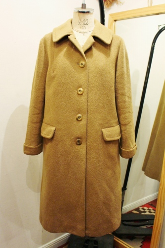  60'S～ WOOL LONG COAT (D.CML)