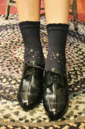 DEAD STOCK 40'S～ WING TIP LACE UP LEATHER SHOES (BLK)