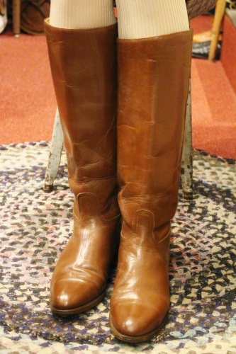 VINTAGE EQUESTRIAN HORSE RIDING BOOTS (BRN)