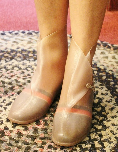 DEAD STOCK 70'S∼ SEARS WATERPROOF RUBBER OVER SHORT BOOTS (MADE IN USA・C.BEIGE)