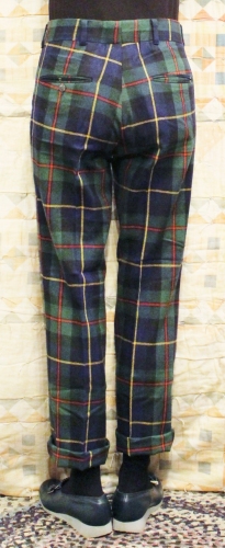 70'S～ TARTAN CHECK WOOL PANTS (GRN/NVY/BLK/YLW/RED)