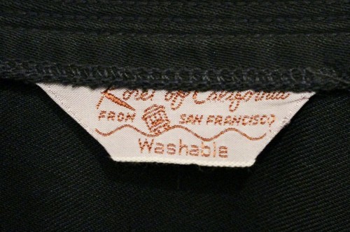 50'S~ KORET OF CALIFORNIA CENTER PLEAT FLARE SKIRT (BLK)