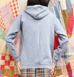 80'S~ FULL ZIP SWEAT PARKA (MADE IN USA・H.BLE)