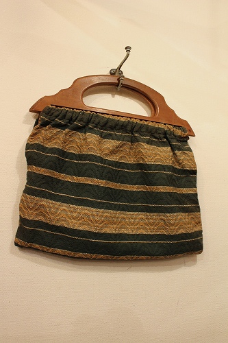 vintage wood handle bag