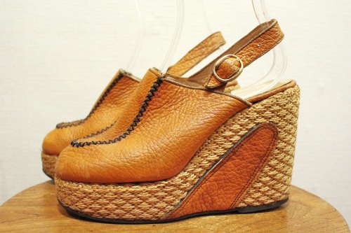 vintage pladform sandal