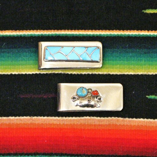 indian jewelry zuni & navajo money clip