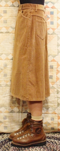 80'S~ LEE FRONT SLIT CORDUROY SKIRT (MADE IN USA)