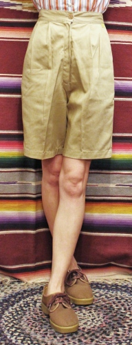 DEAD STOCK 50'S～ CHINO CLOTH BUCKLE BACK SHORT PANTS (BEIGE)