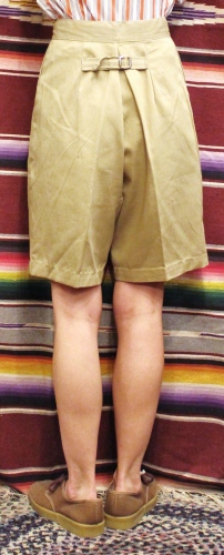 DEAD STOCK 50'S～ CHINO CLOTH BUCKLE BACK SHORT PANTS (BEIGE)
