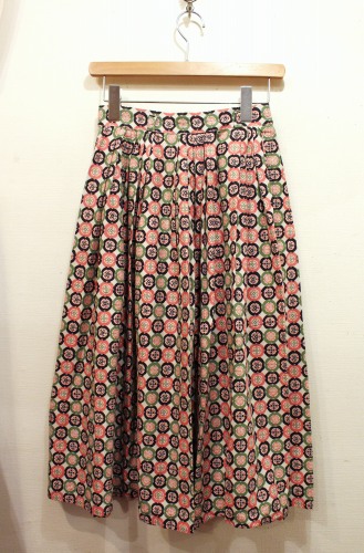 vintage printed skirt