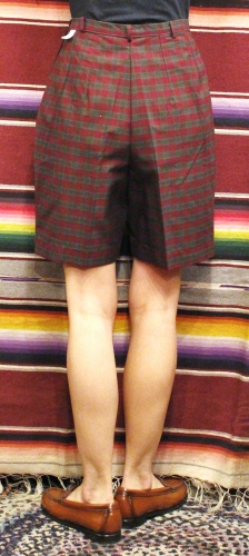  DEAD STOCK 60'S～ TURNER TOGS CHECK SHORT PANTS (W.RED/D.BEIGE/M.GRN)