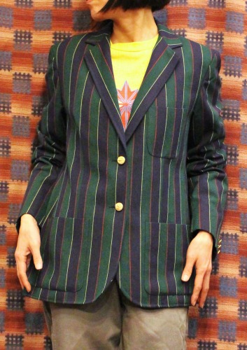 70'S～ STRIPE TAILORED JACKET (GRN/NVY/RED/YLW)