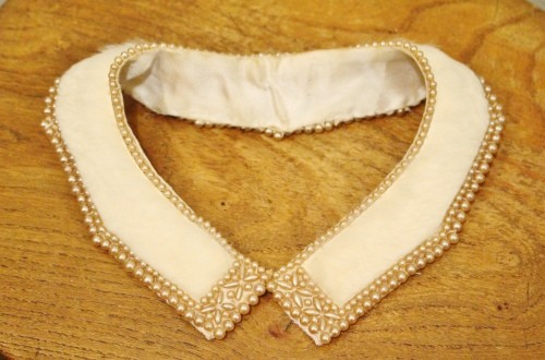 vintage pearl collar